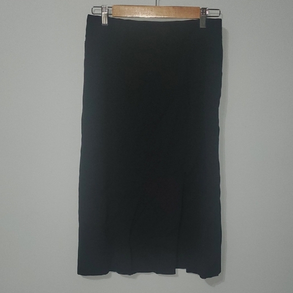 Lacoste Live L!VE Black Long Midi Pencil Skirt for Work Womens Size 40 - Picture 1 of 10